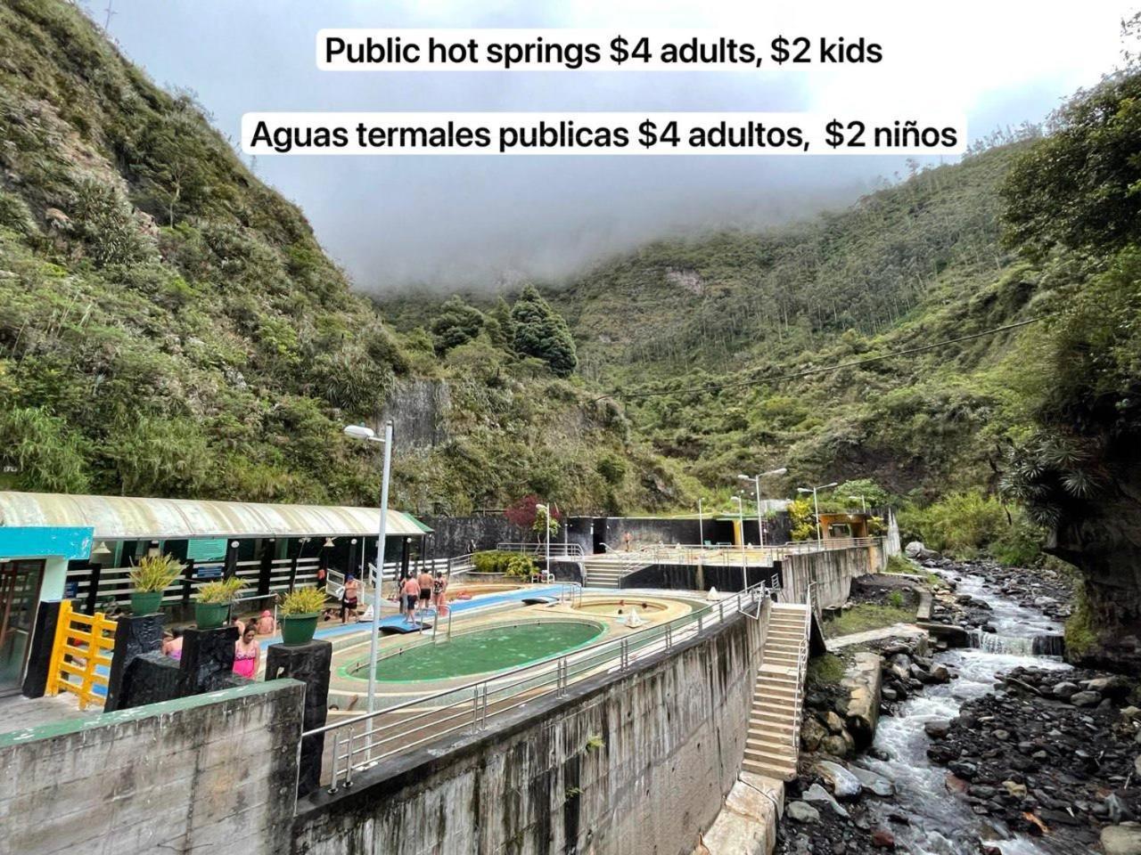 High-End Holiday Cabin - Tungurahua Hot Springs Baños Extérieur photo